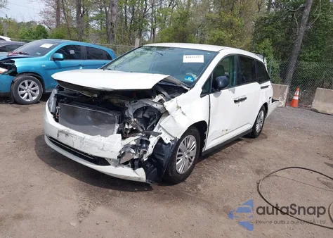 2014 Honda Odyssey Lx из США, поврежденный, VIN 5FNRL5H28EB001553